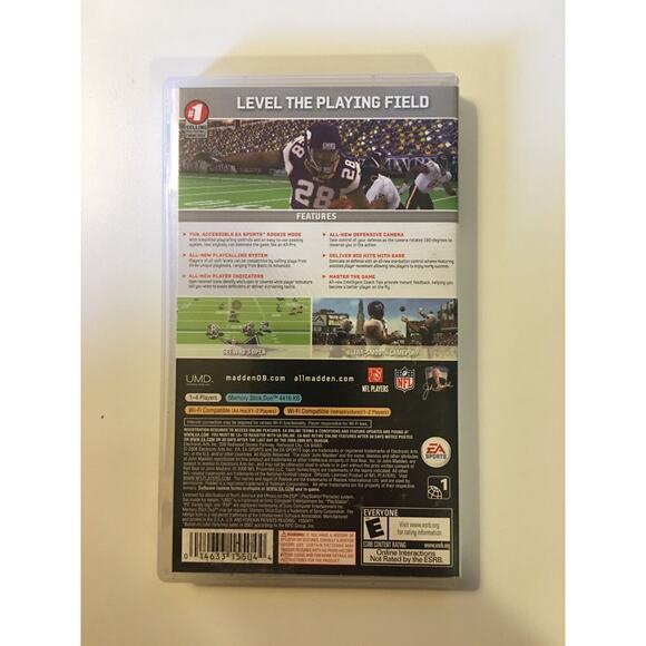 Madden 2009 (Sony PSP, 2008) EA Brett Farve Cover Greenbay Packers CIB Complete - Picture 2 of 5